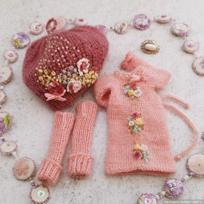 Вяжу куколкам.. Розовый — Одежда и обувь для кукол своими руками: фото (фото 4)