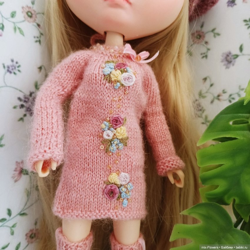 Вяжу куколкам.. Розовый — Одежда и обувь для кукол своими руками: фото (фото 3)