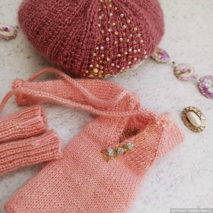 Вяжу куколкам.. Розовый — Одежда и обувь для кукол своими руками: фото (фото 8)