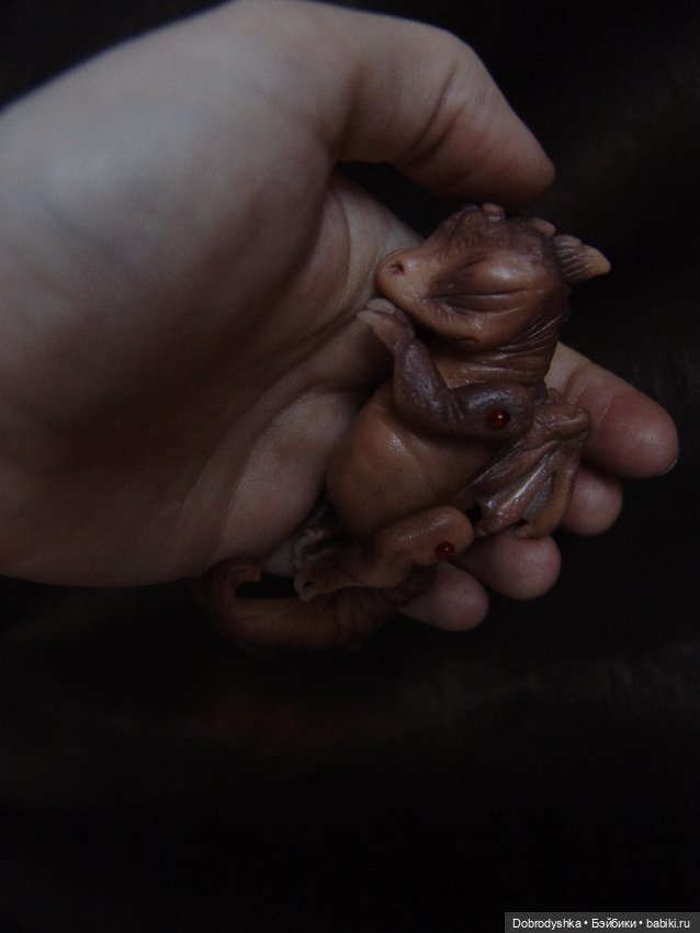 Спящий дракончик — Лепка авторских игрушек и папье (фото 3)