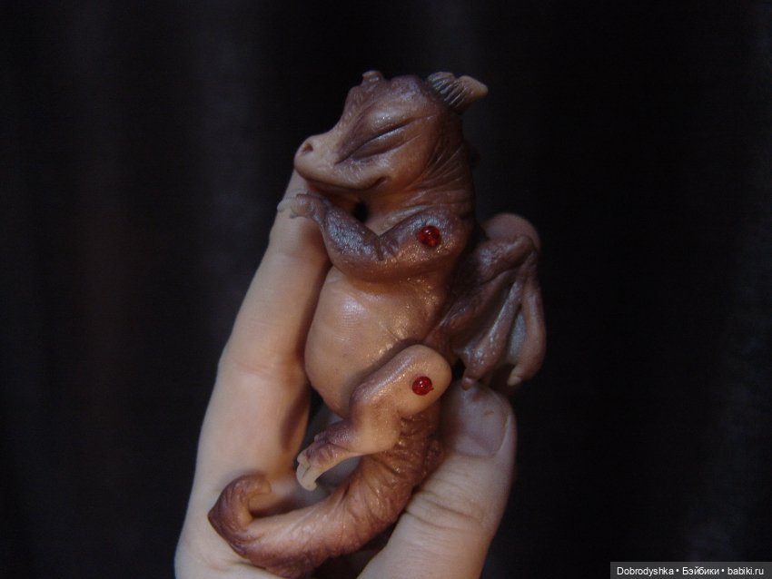 Спящий дракончик — Лепка авторских игрушек и папье