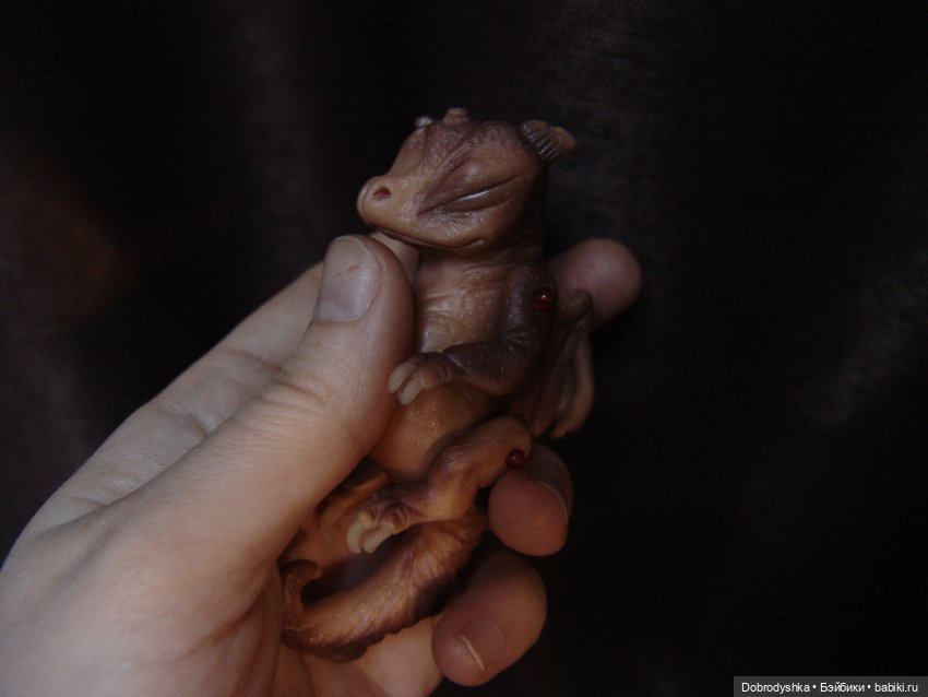 Спящий дракончик — Лепка авторских игрушек и папье (фото 4)