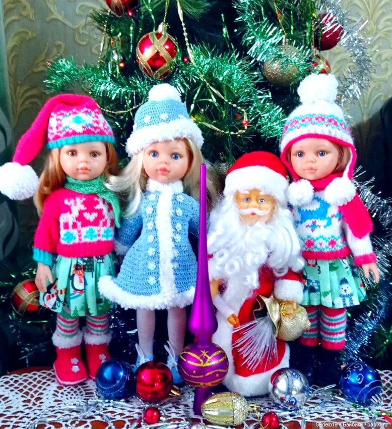Мои Санты и Снегурочки — Одежда и обувь для кукол своими руками: фото