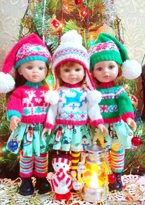 Мои Санты и Снегурочки — Одежда и обувь для кукол своими руками: фото