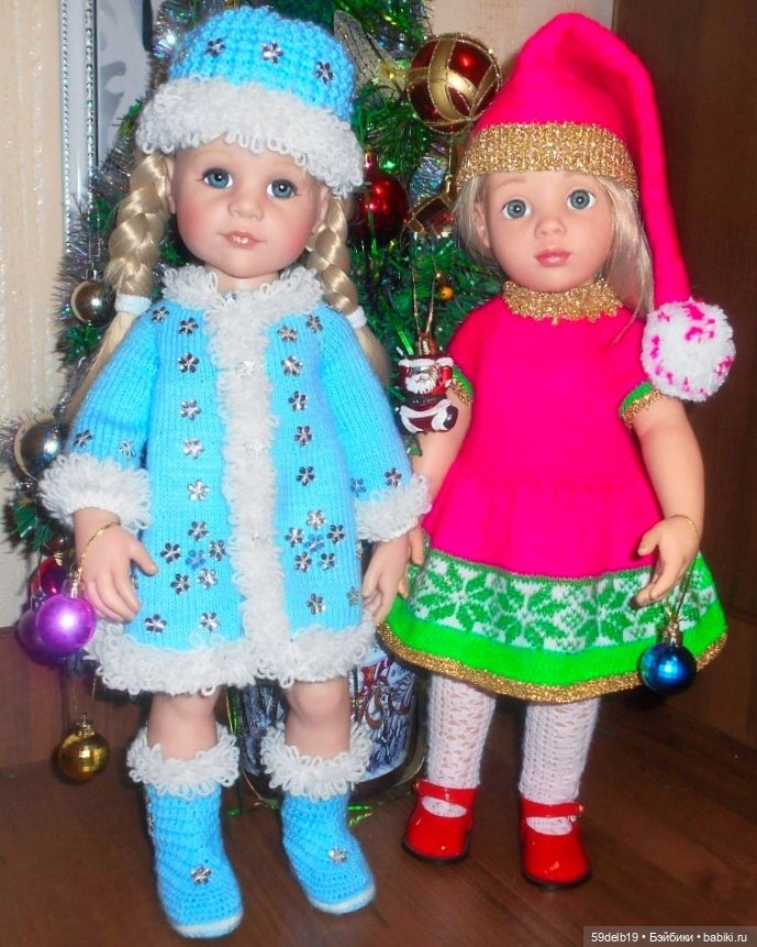 Мои Санты и Снегурочки — Одежда и обувь для кукол своими руками: фото
