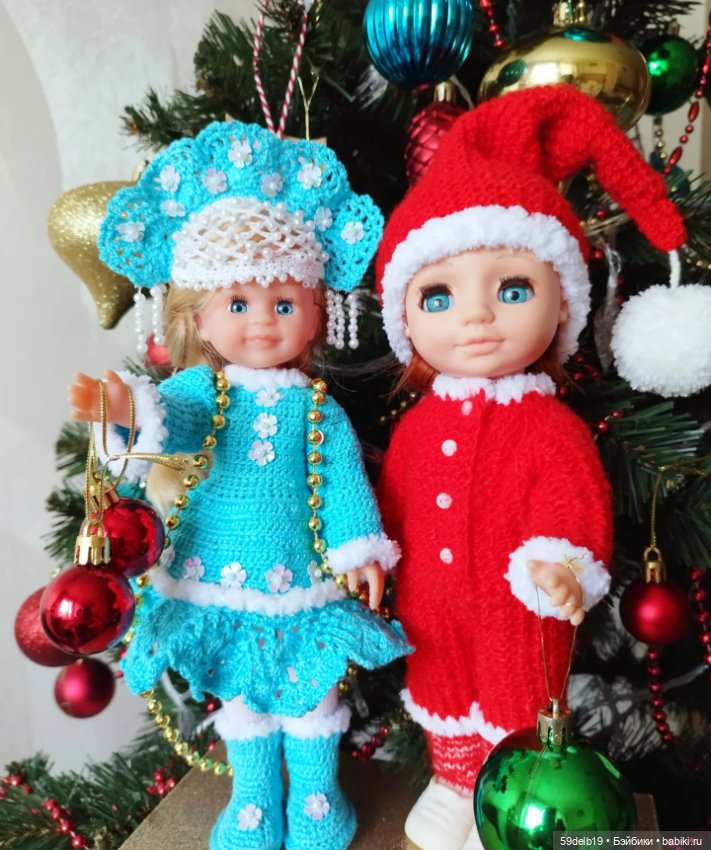 Мои Санты и Снегурочки — Одежда и обувь для кукол своими руками: фото