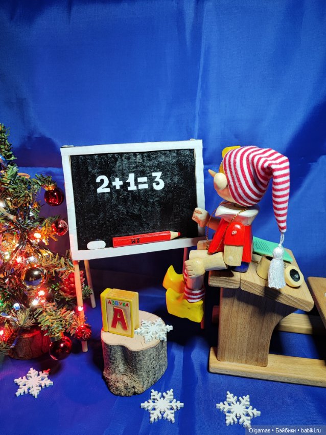 Буратино🎄😊 — Авторские куклы из дерева (фото 9)