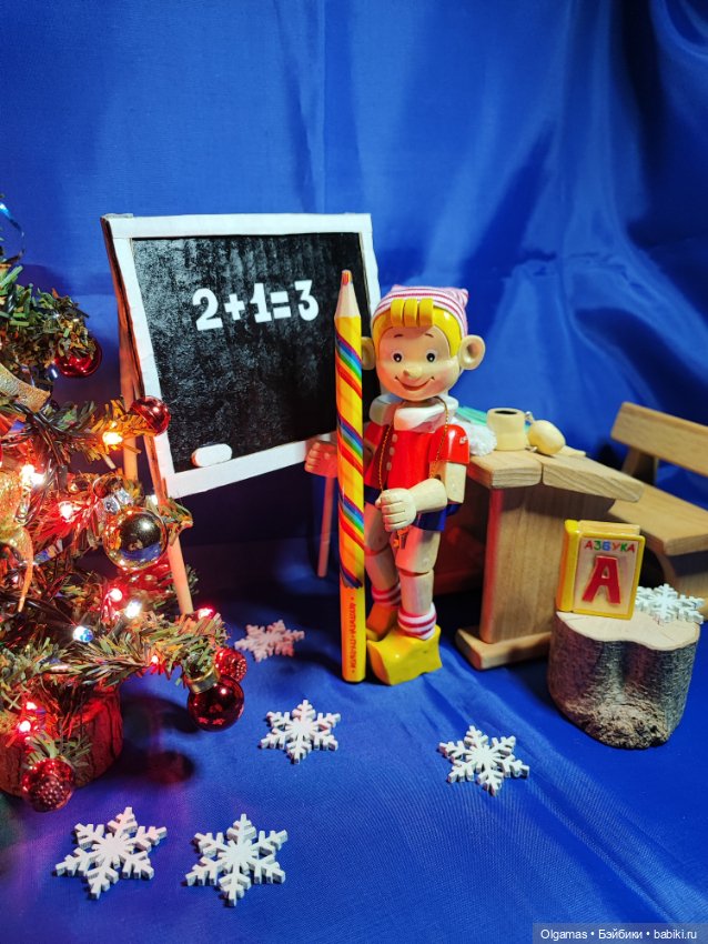 Буратино🎄😊 — Авторские куклы из дерева (фото 6)