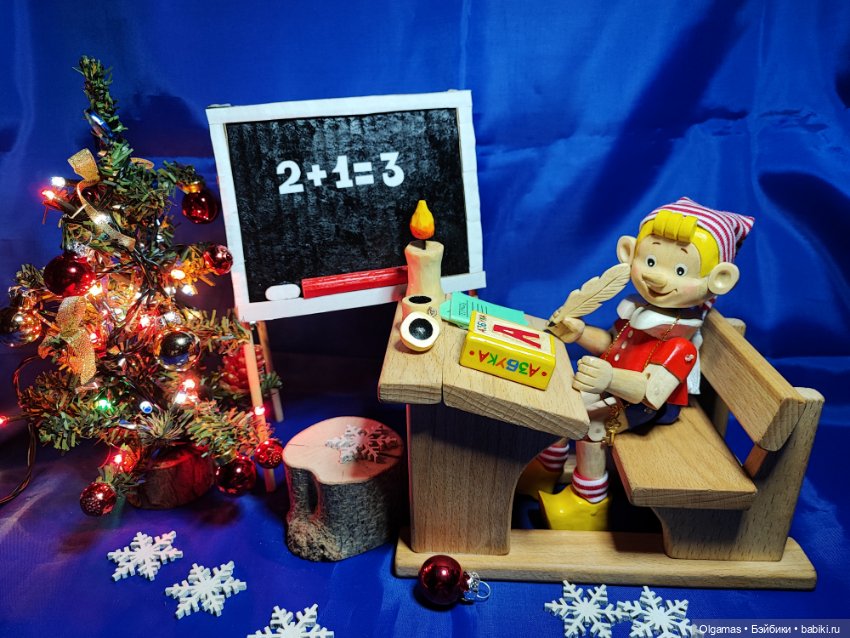 Буратино🎄😊 — Авторские куклы из дерева (фото 2)