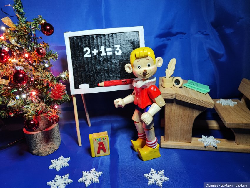 Буратино🎄😊 — Авторские куклы из дерева (фото 3)