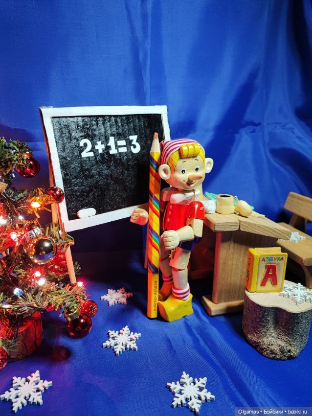 Буратино🎄😊 — Авторские куклы из дерева (фото 8)