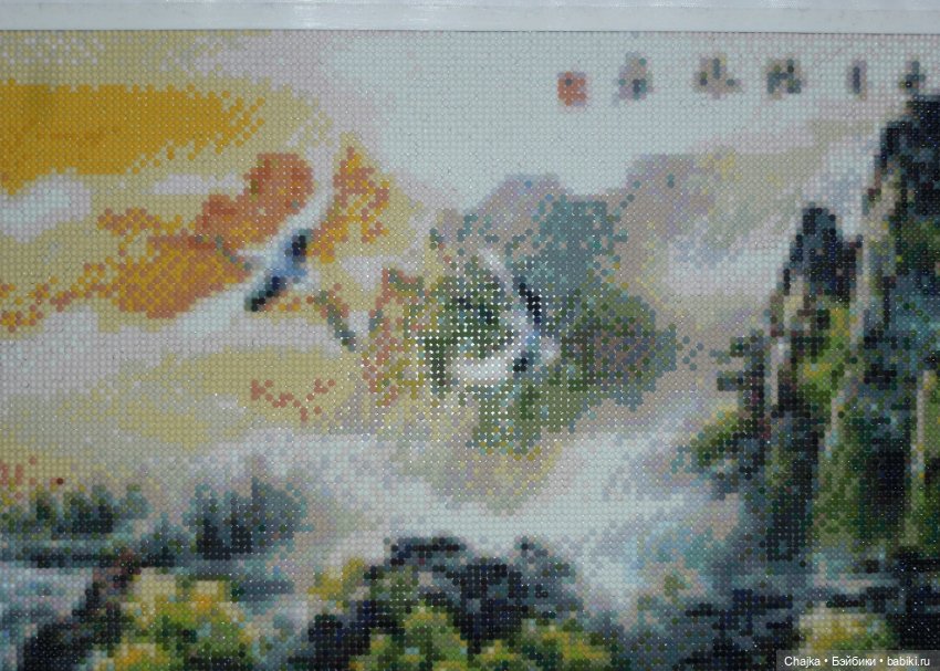 Шикарная большая картина \ алмазная мозаика "Водопад" (120\50 см) (фото 8)