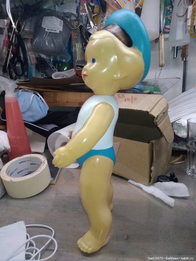 Мальчик в бескозырке. Автор Л. Сморгон. Реставрация (фото 5)