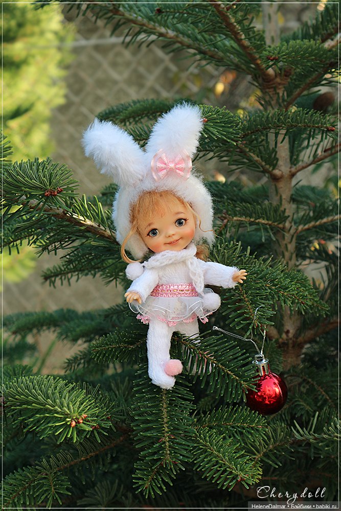 Новогодний зайка — Одежда и обувь для кукол своими руками: фото (фото 9)