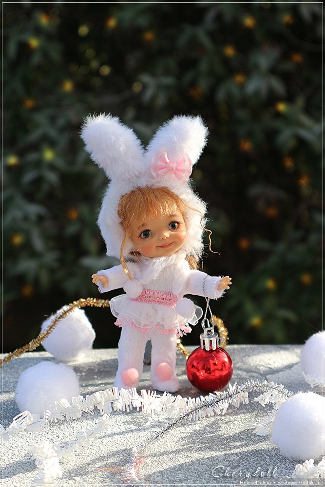 Новогодний зайка — Одежда и обувь для кукол своими руками: фото (фото 6)