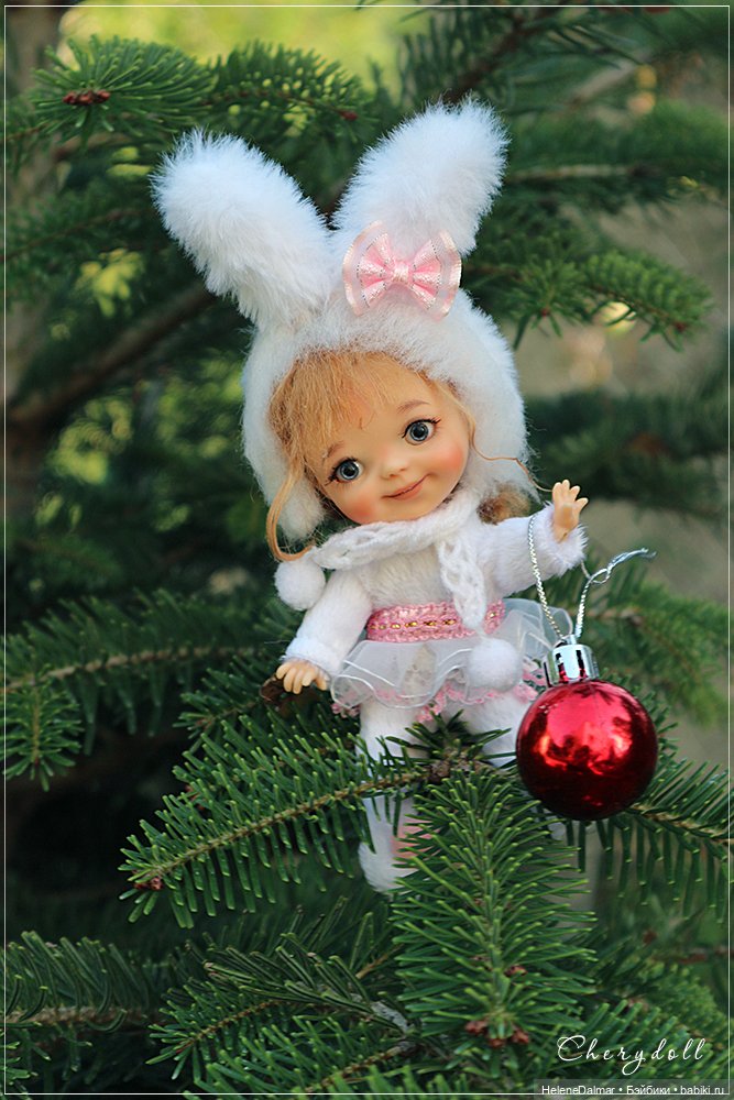 Новогодний зайка — Одежда и обувь для кукол своими руками: фото (фото 8)