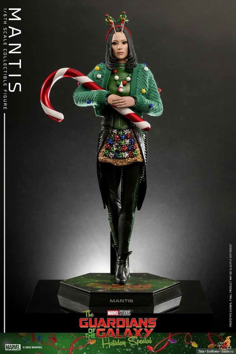 Hot Toys - Мантис в масштабе 1/6 по мотивам короткометражного фильма «Стражи Галактики: Праздничный спецвыпуск» (фото 5)