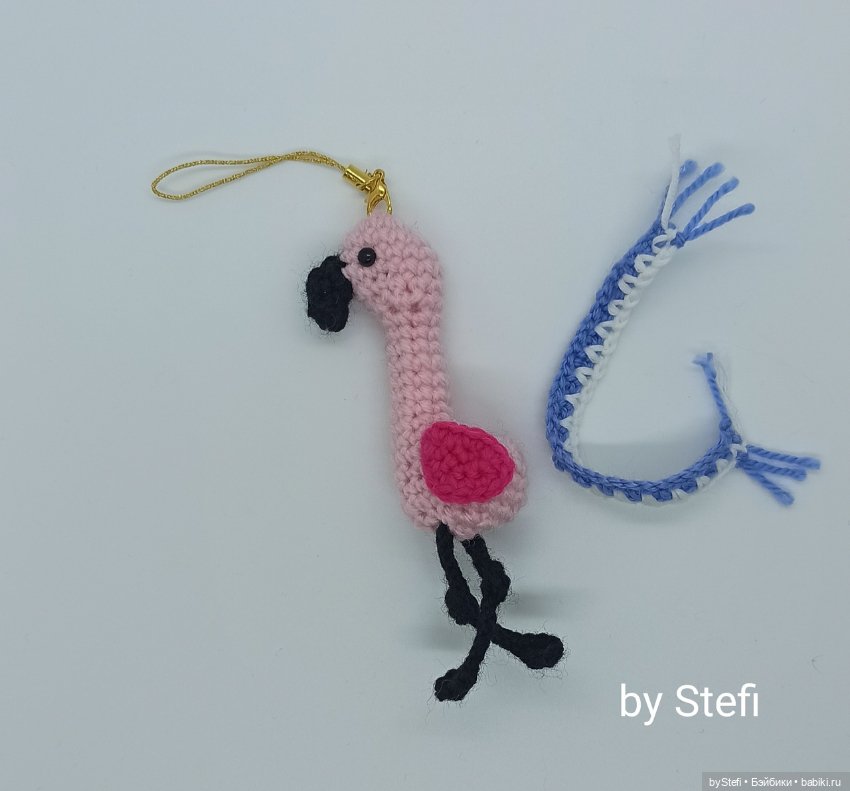 Фламинго. Брелочек или ёлочная игрушка (фото 5)