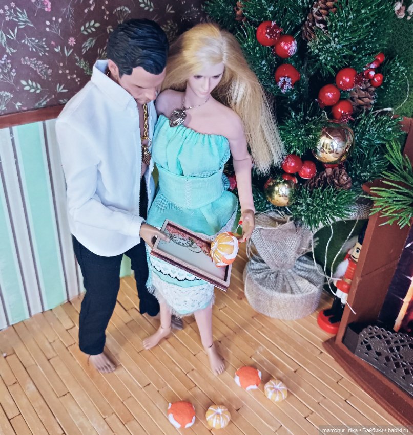 Новогоднее настроение Лины и Дэймона (фото 4)