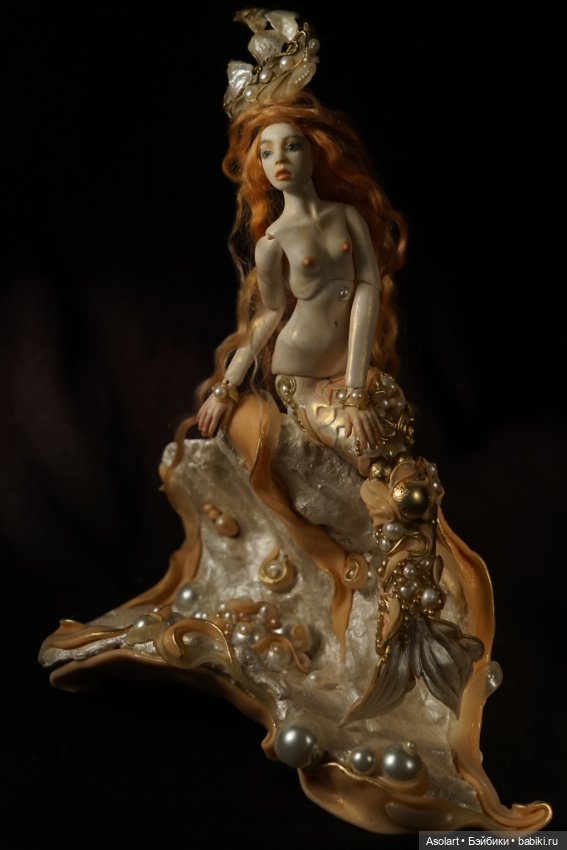 Морская пена — Авторские фарфоровые куклы (OOAK): ручная работа (фото 5)