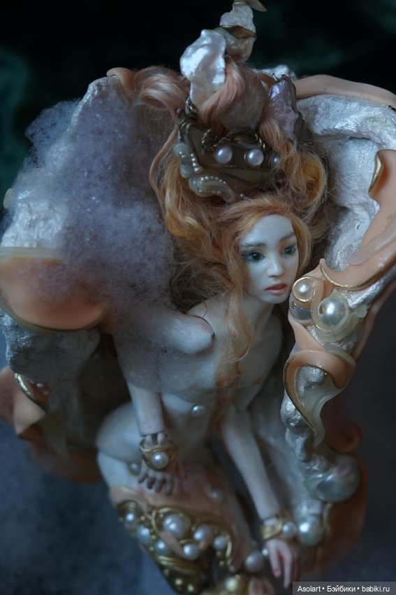 Морская пена — Авторские фарфоровые куклы (OOAK): ручная работа (фото 3)