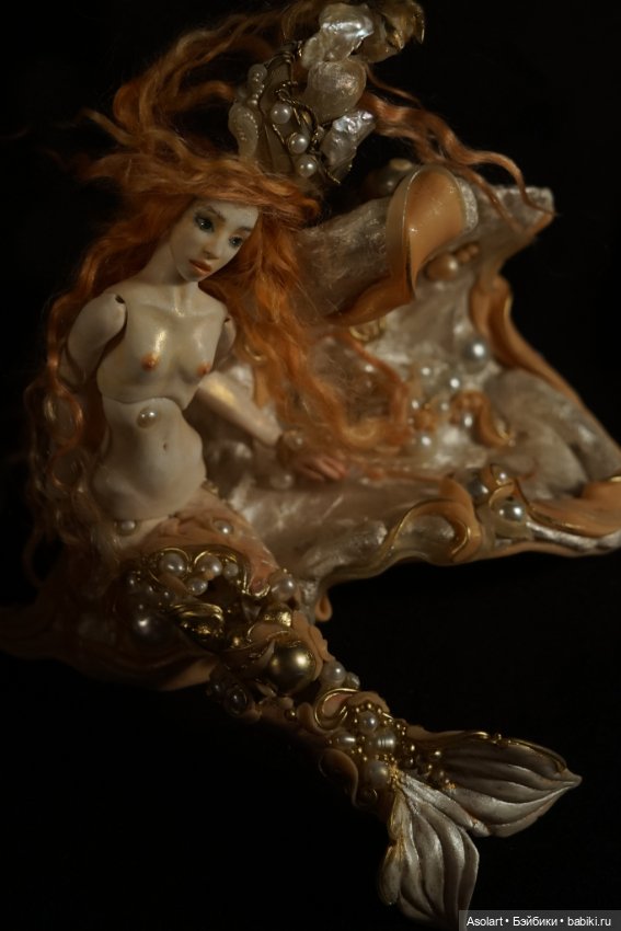 Морская пена — Авторские фарфоровые куклы (OOAK): ручная работа (фото 4)