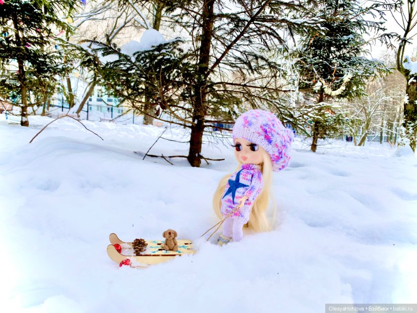 Наши зимние прогулки 😊 — Авторские шарнирные куклы своими руками: лепка