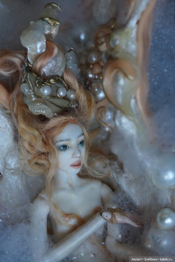 Морская пена — Авторские фарфоровые куклы (OOAK): ручная работа (фото 2)