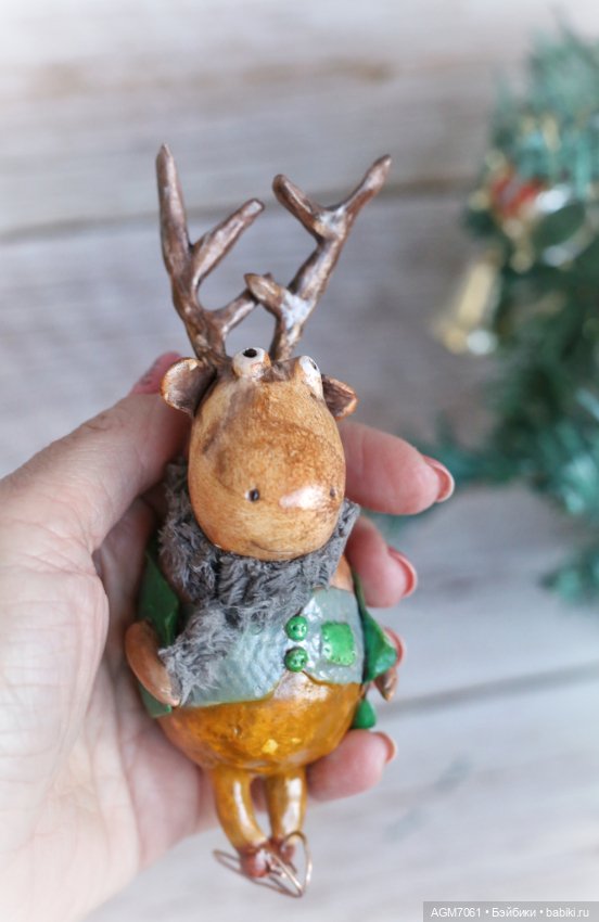 Ёлочные игрушки — Авторские куклы из дерева (фото 5)