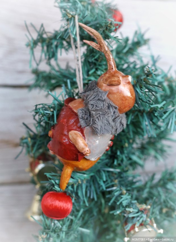 Ёлочные игрушки — Авторские куклы из дерева (фото 3)