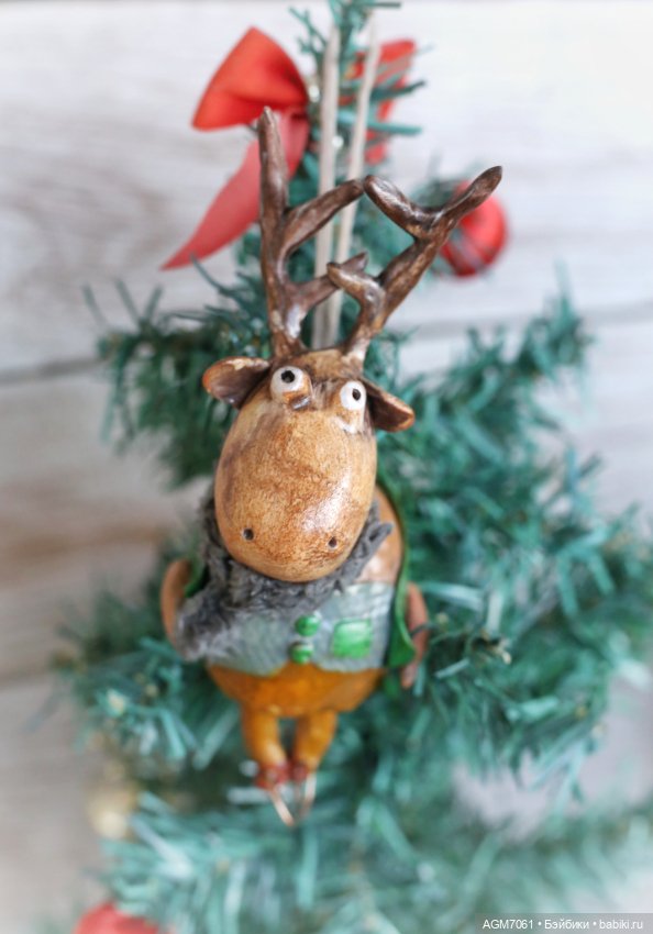 Ёлочные игрушки — Авторские куклы из дерева (фото 6)