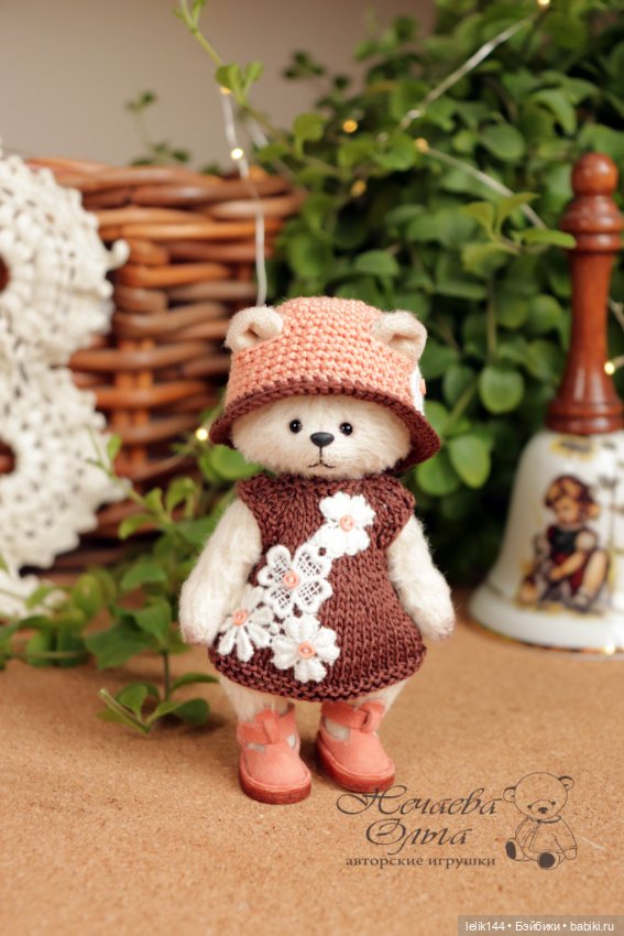 Мини тедди мишка Лина — Авторские мишки Тедди и друзья: фото (фото 4)