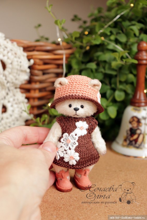 Мини тедди мишка Лина — Авторские мишки Тедди и друзья: фото