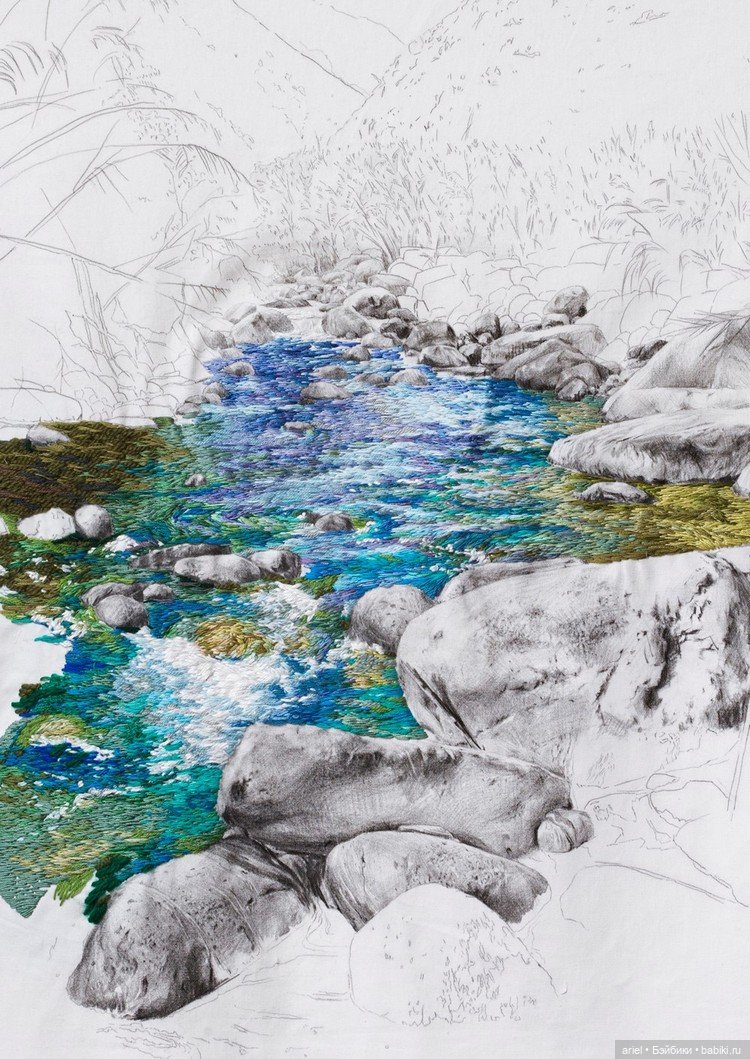 Восхитительная двумерная вышивка от автора Анна Тереза Барбоса (Ana Teresa Barboza) (фото 10)