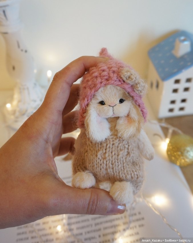 Зайка Мелания 🍬 — Авторские мишки Тедди и друзья: фото (фото 5)