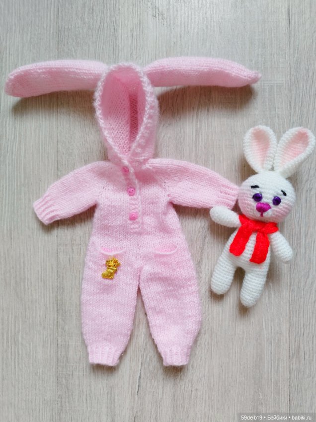Наряд "Зайка" для мини паолочек и им подобным куколкам (фото 8)