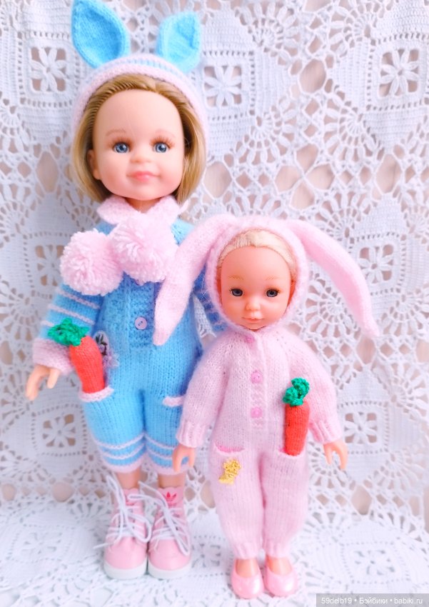 Наряд "Зайка" для мини паолочек и им подобным куколкам