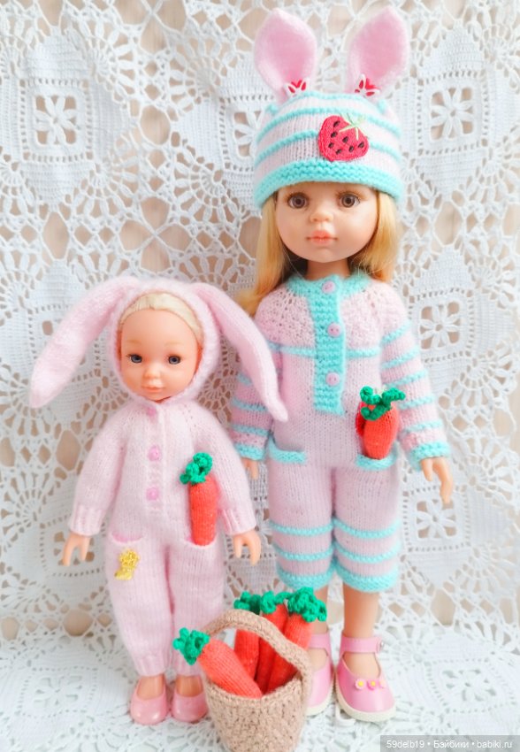 Наряд "Зайка" для мини паолочек и им подобным куколкам