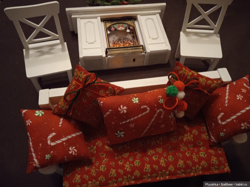 Новогодний интерьер 1/6 — Румбоксы и кукольные интерьеры: фото