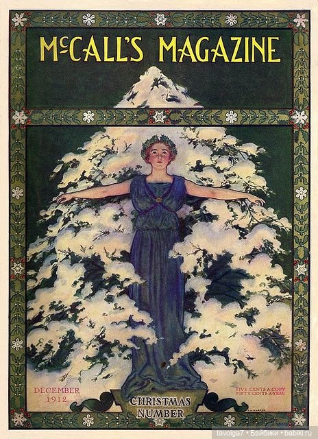 Новогодние модные открытки от 1900х и 1910х до 1923 года (фото 7)