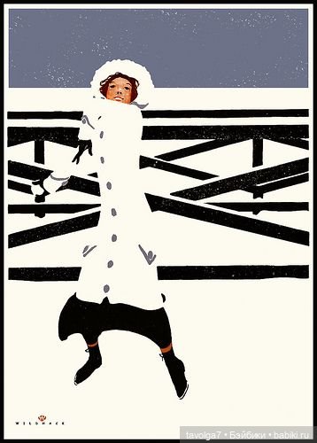 Новогодние модные открытки от 1900х и 1910х до 1923 года