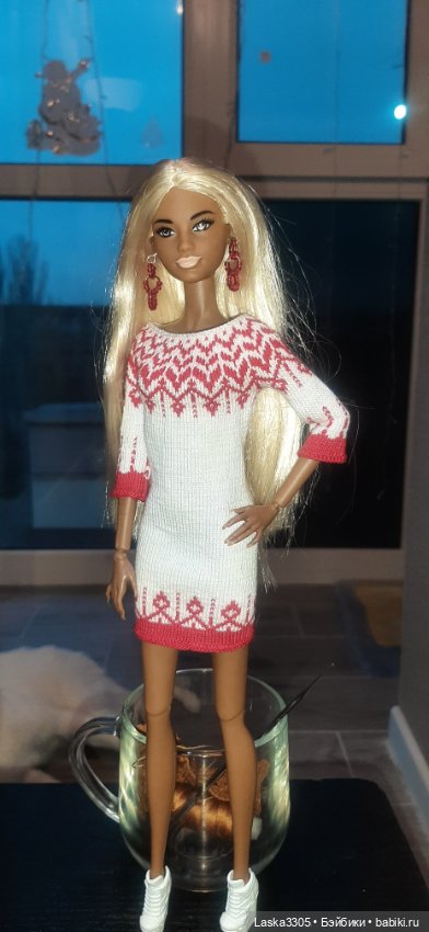 Жакард спицами — Одежда и обувь для кукол своими руками: фото