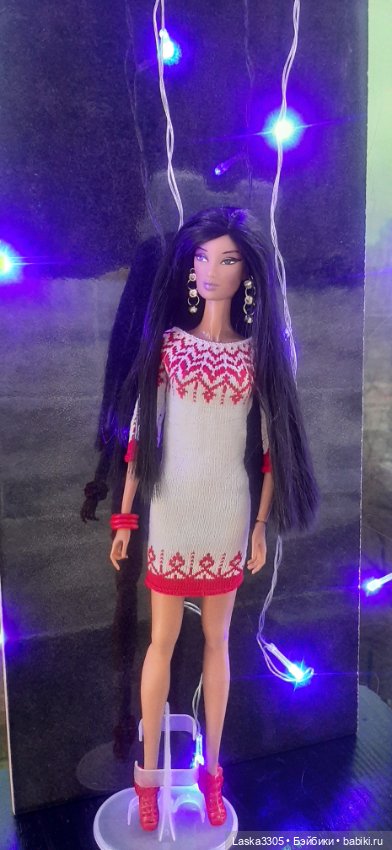 Жакард спицами — Одежда и обувь для кукол своими руками: фото