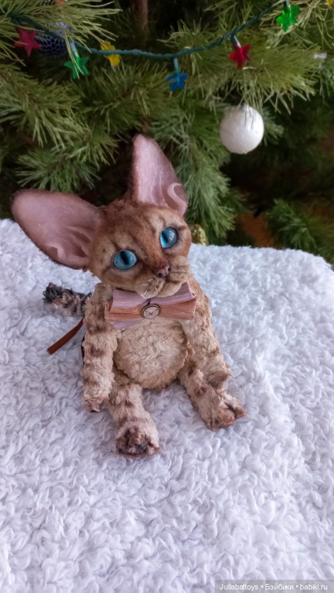 Котенок в стиле тедди. Девон рекс