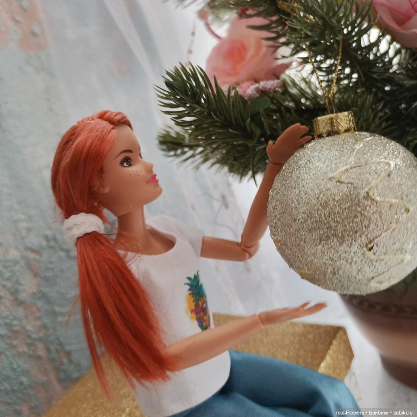 Как мы с Линой творили и елку украшали