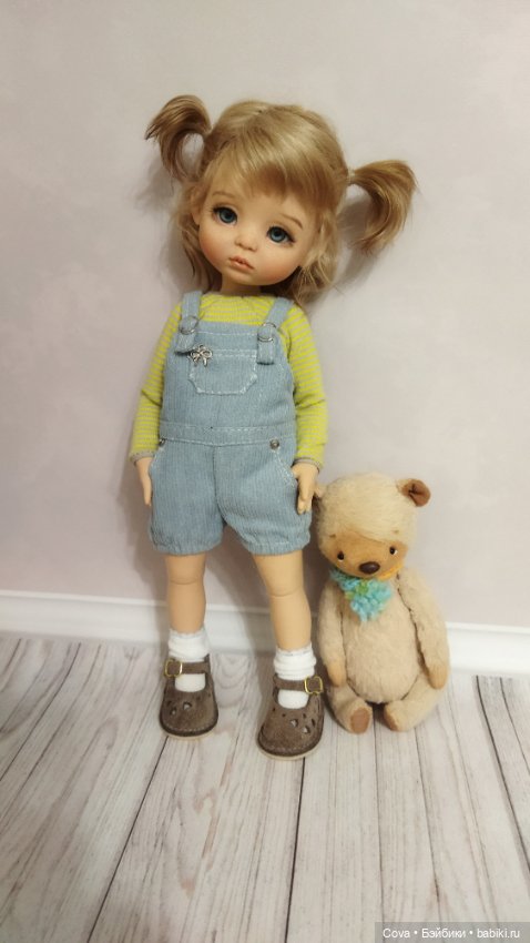 Дарина, шарнирная авторская кукла, из молда Варежка