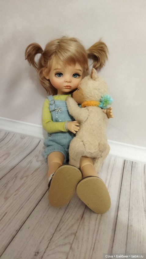 Дарина, шарнирная авторская кукла, из молда Варежка (фото 5)