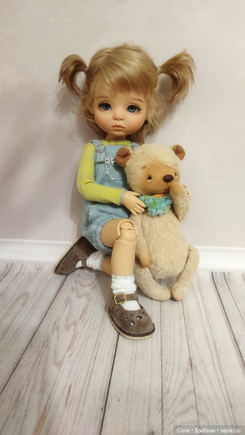 Дарина, шарнирная авторская кукла, из молда Варежка (фото 7)