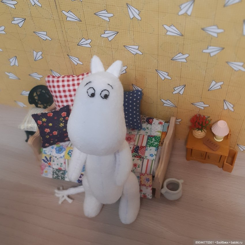 Малыш Муми - тролль — Текстильные игрушки и примитивы: кофейные (фото 3)