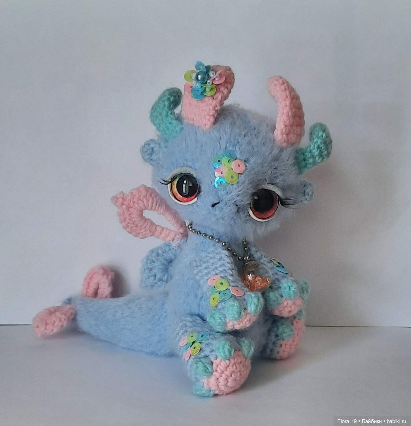 Дракошка Мотылек — Вязаные игрушки и амигуруми: крючком